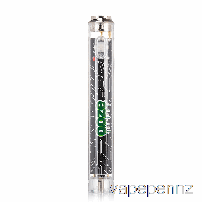 Ooze Slim 400mAh CLEAR 510 Vape Battery Panther Black VAPE NZ